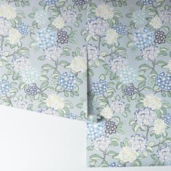 Modern Floral Wallpaper Hydrangea Wallpaper Milton King Aus