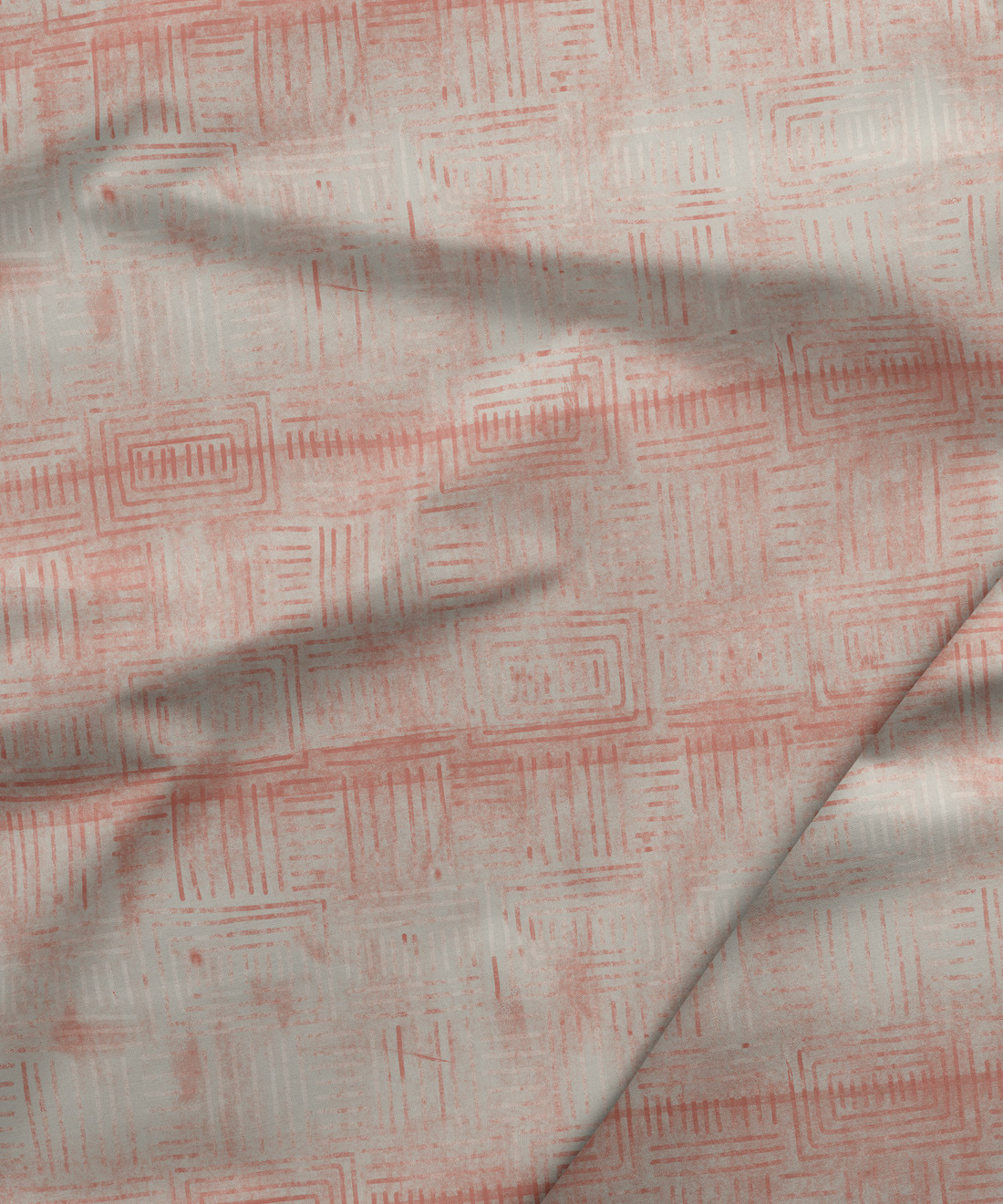 Made To Order Fabric Muted Earth Tones Soft Boho Stripes Fabric By The